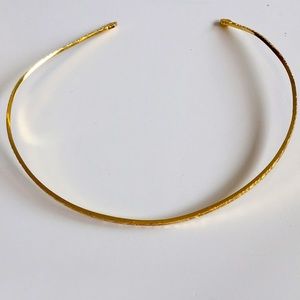 Gorjana gold choker wrap shiny necklace